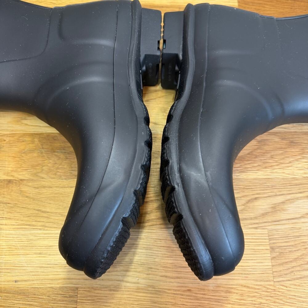 HUNTER Classic Original Tall Rain Boots Women's 10 Matte Black Buckle - Picture 5 of 11